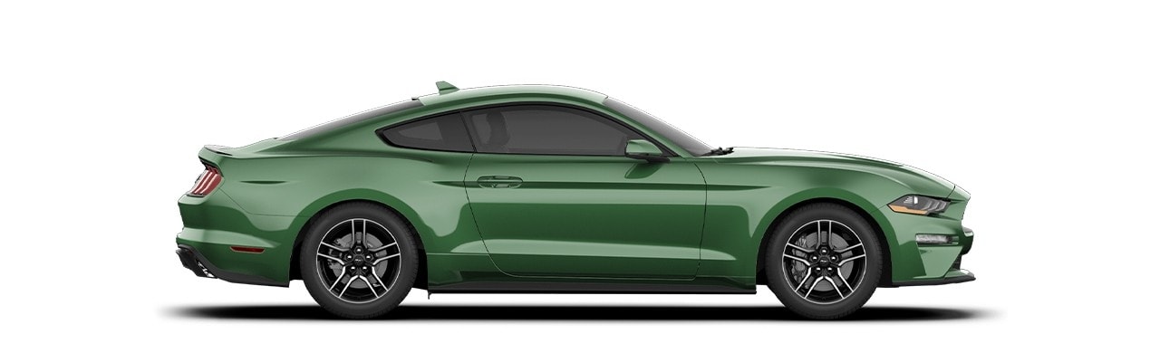 Enamórate del diseño del Auto Deportivo Ford Mustang 2023 en color Verde Esmeralda