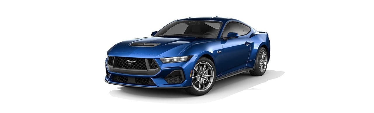 Enamórate del diseño del Auto Deportivo Ford Mustang 2024 en color Azul Atlas