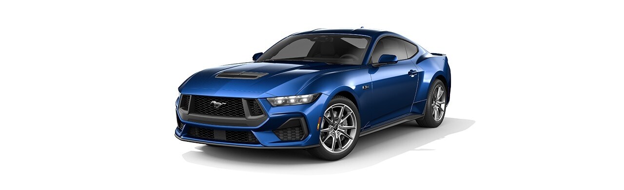 Enamórate del diseño del Auto Deportivo Ford Mustang 2024 en color Azul Atlas