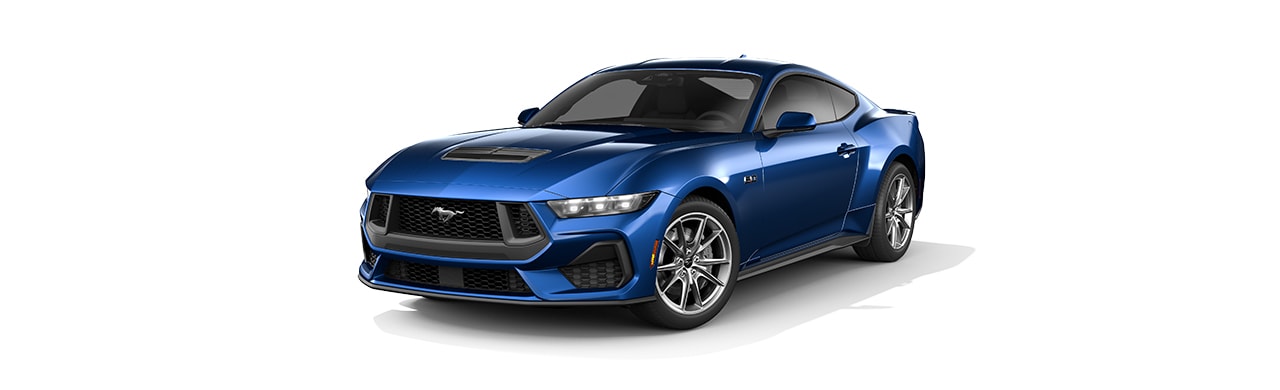 Enamórate del diseño del Auto Deportivo Ford Mustang 2024 en color Azul Atlas