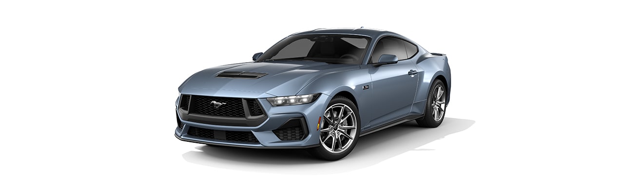 Enamórate del diseño del Auto Deportivo Ford Mustang 2024 en color Azul Nébula