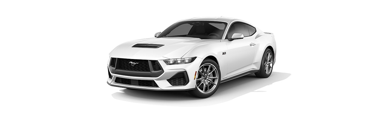 Enamórate del diseño del Auto Deportivo Ford Mustang 2024 en color Blanco Oxford