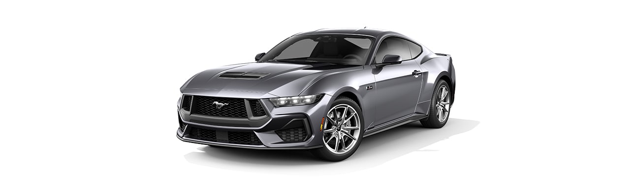 Enamórate del diseño del Auto Deportivo Ford Mustang 2024 en color Gris Carbono