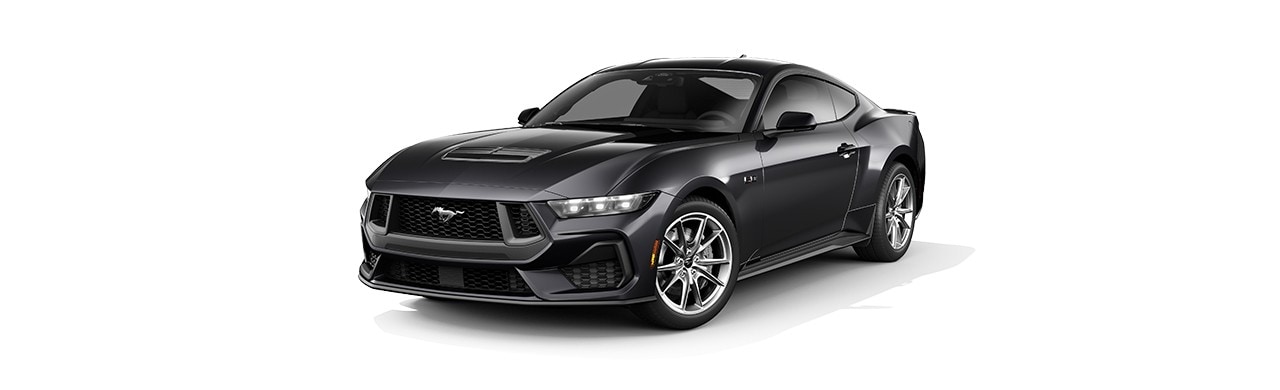 Enamórate del diseño del Auto Deportivo Ford Mustang 2024 en color Negro Ocaso