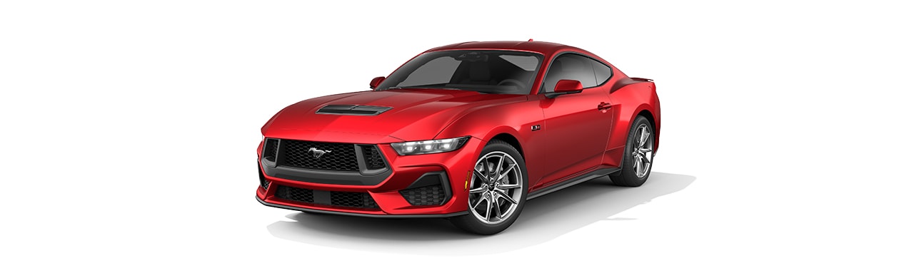Enamórate del diseño del Auto Deportivo Ford Mustang 2024 en color Rojo Racing