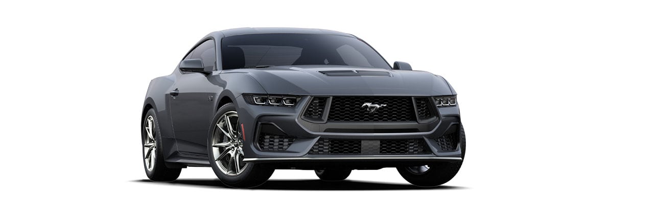 Enamórate del diseño del Auto Deportivo Ford Mustang 2025 en color Gris Carbono