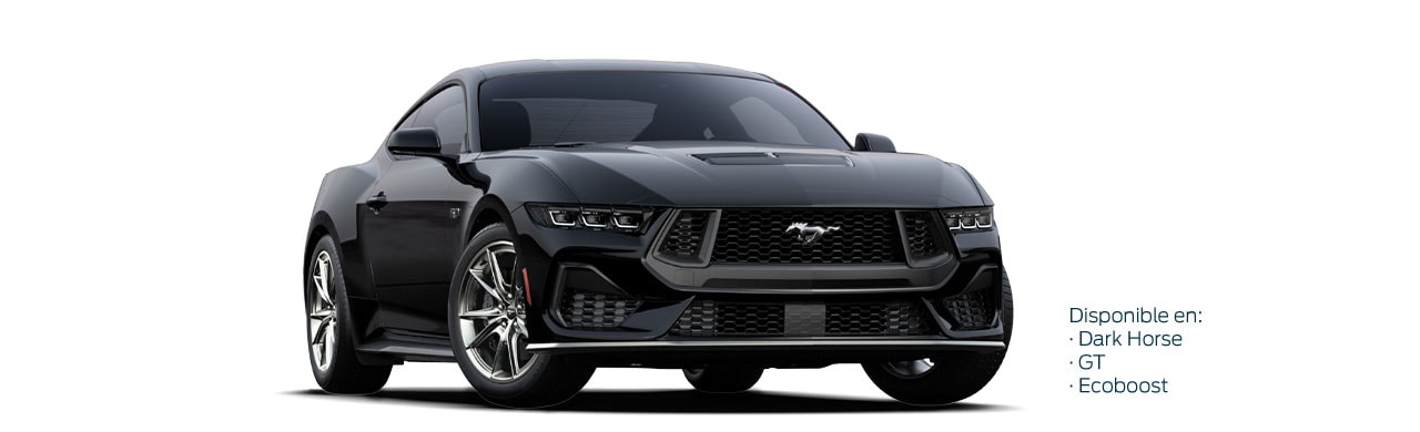 Enamórate del diseño del Auto Deportivo Ford Mustang 2025 en color Negro Ocaso