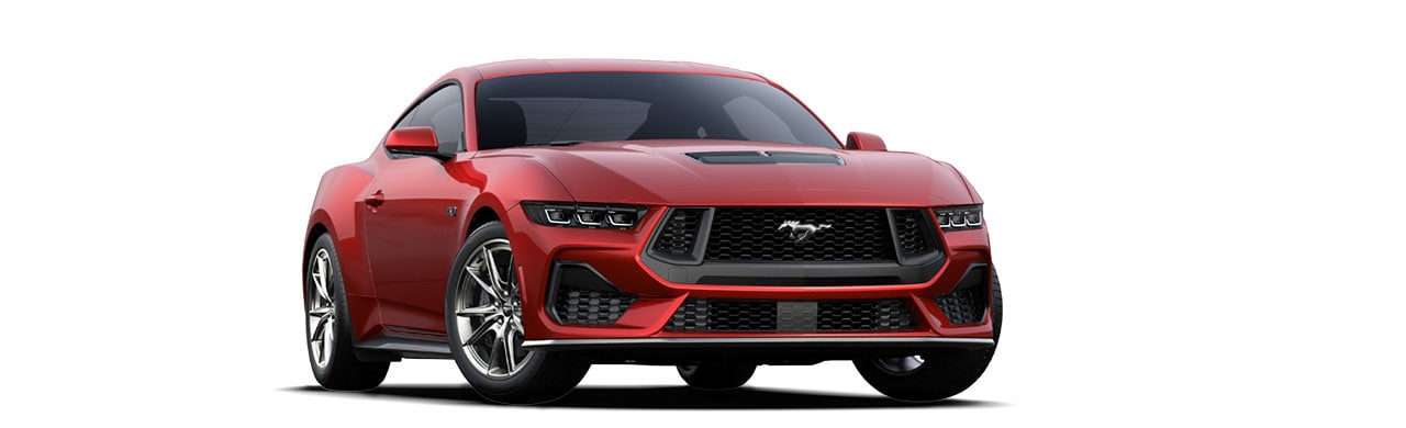Enamórate del diseño del Auto Deportivo Ford Mustang 2025 en color Rojo Magenta