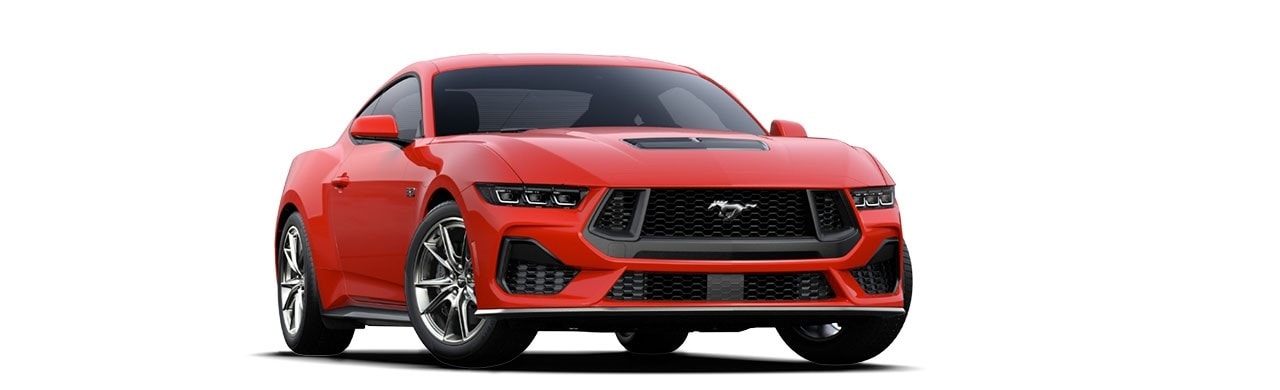 Enamórate del diseño del Auto Deportivo Ford Mustang 2025 en color Rojo Racing