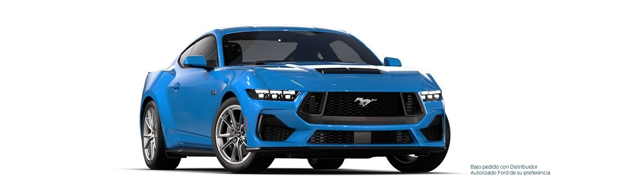 Enamórate del diseño del Auto Deportivo Ford Mustang 2026 en color Azul Icónico