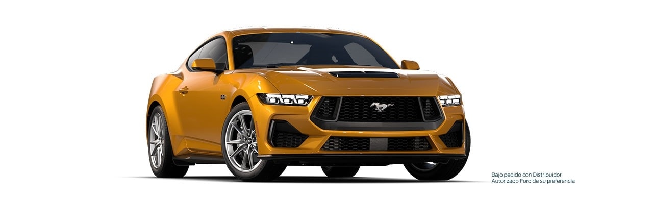 Enamórate del diseño del Auto Deportivo Ford Mustang 2026 en color Naranja Furia
