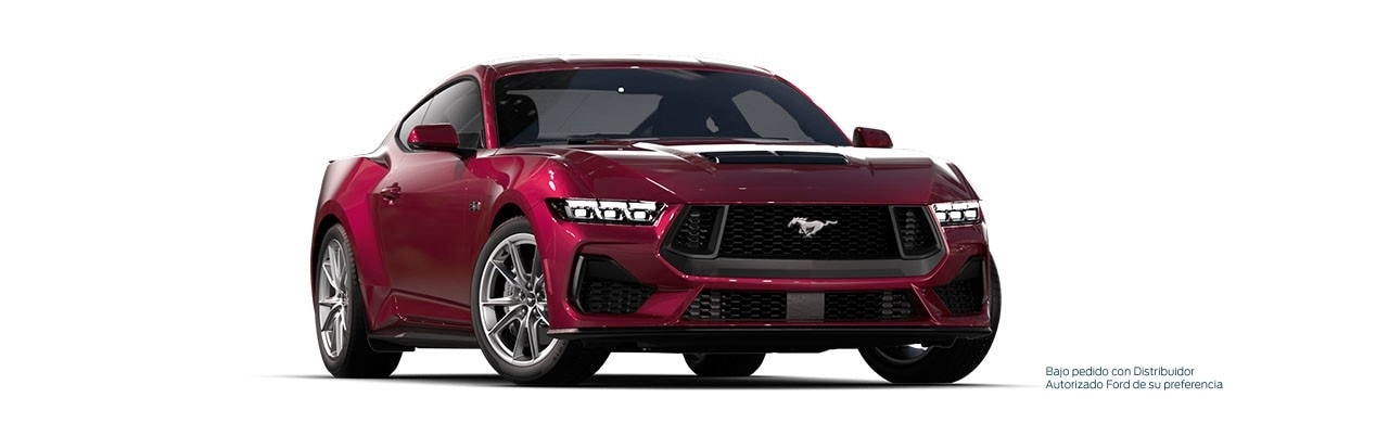 Enamórate del diseño del Auto Deportivo Ford Mustang 2026 en color Rojo Magenta