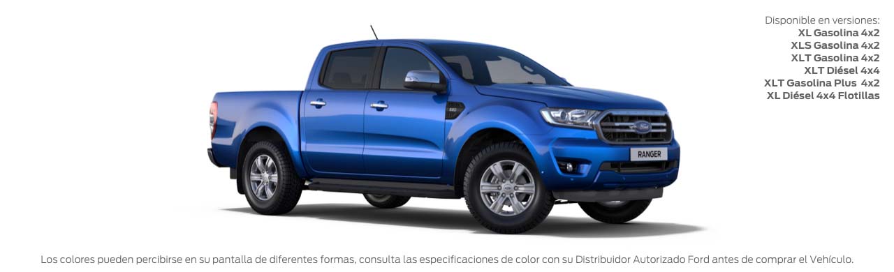 La Camioneta Pick Up Todoterreno, para Trabajo y Aventura Ford Ranger 2022 color Azul Relámpago