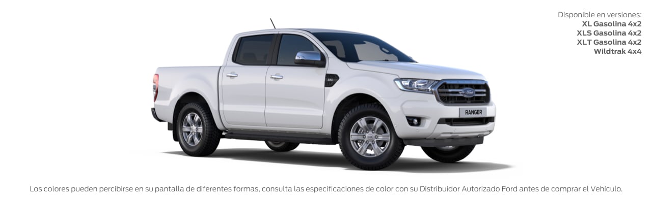 La Camioneta Pick Up Todoterreno, para trabajo y aventura Ford Ranger 2022 color Blanco Nieve