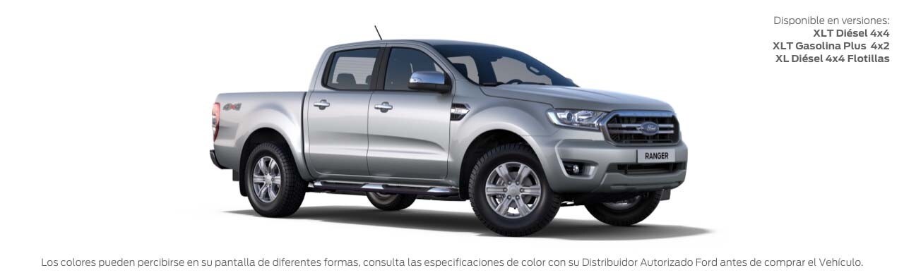 La Camioneta Pick Up Todoterreno, para Trabajo y Aventura Ford Ranger 2022 color Plata Metálico