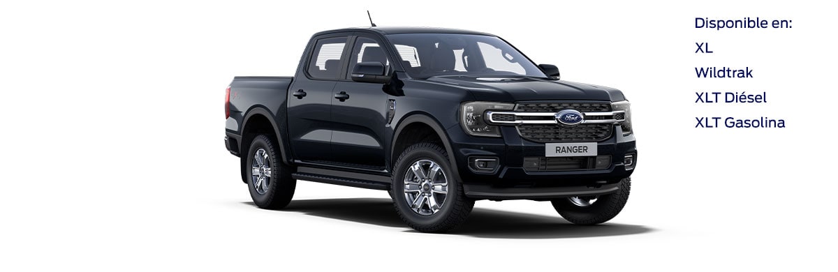 Ford Ranger 2023, Camioneta Pickup Nueva Generación en color Negro Obsidiana