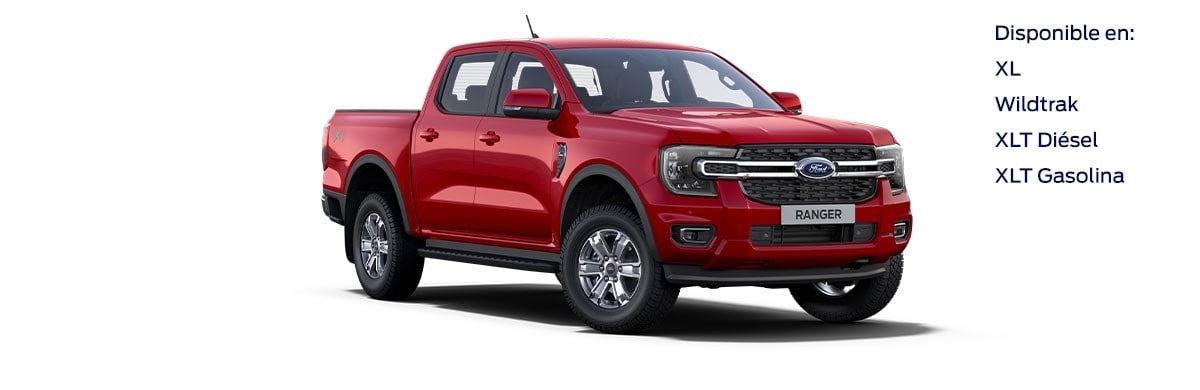 Ford Ranger 2023, Camioneta Pickup Nueva Generación en color Rojo Cereza