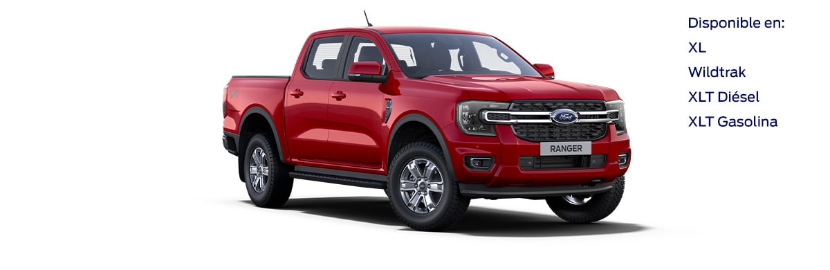 Ford Ranger 2023, Camioneta Pickup Nueva Generación en color Rojo Cereza