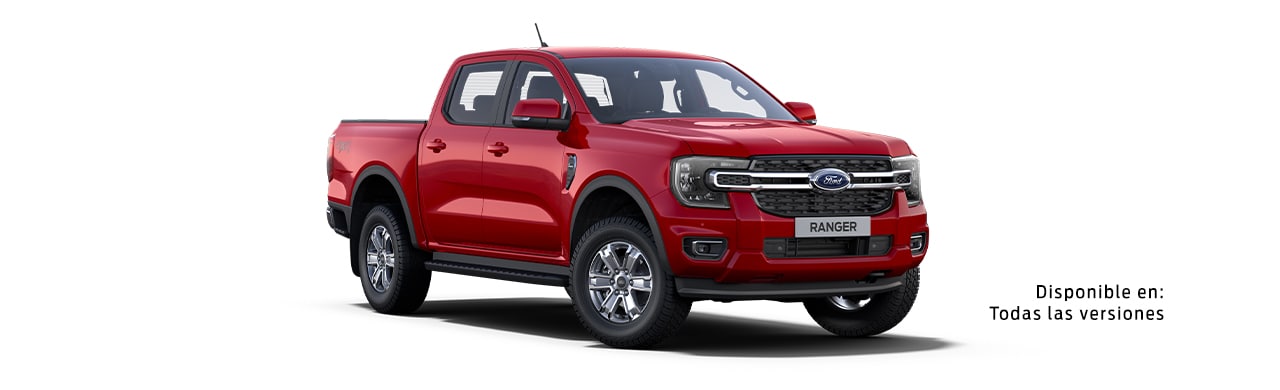 Ford Ranger 2024, Camioneta Pickup 4x4 de Gran Capacidad y Tecnología en Color Rojo Cereza