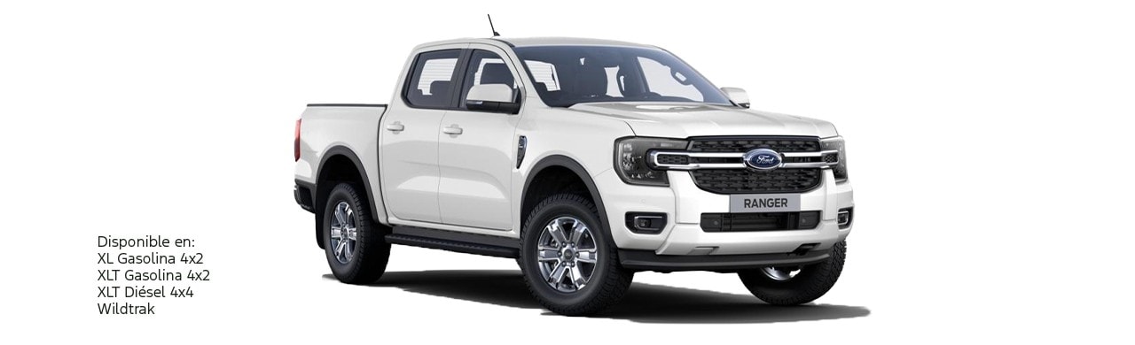 Ford Ranger 2025, Camioneta Pickup 4x4 de Gran Capacidad y Tecnología en Color Blanco Nieve