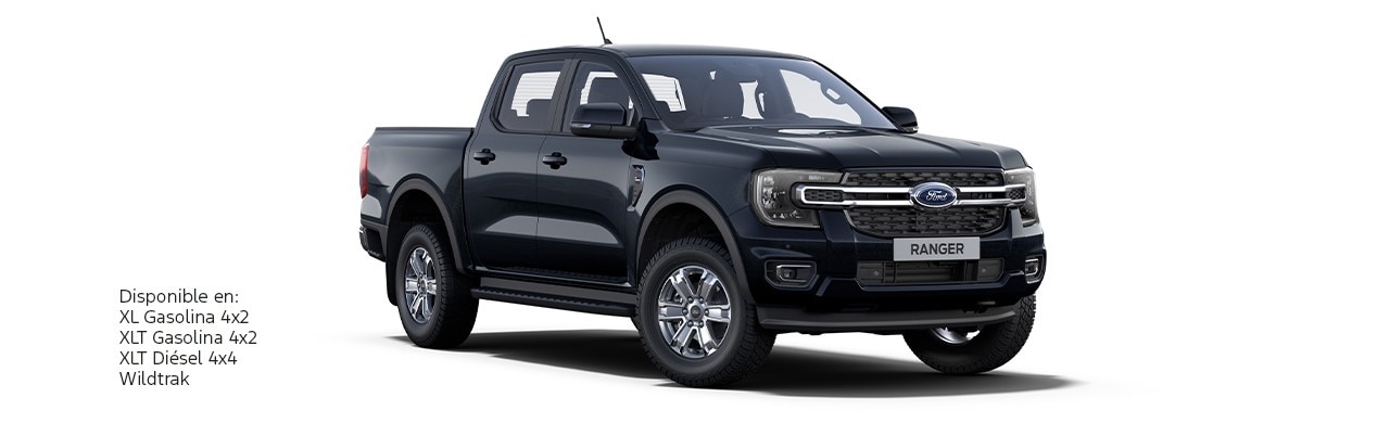 Ford Ranger 2025, Camioneta Pickup 4x4 de Gran Capacidad y Tecnología en Color Negro Obsidiana