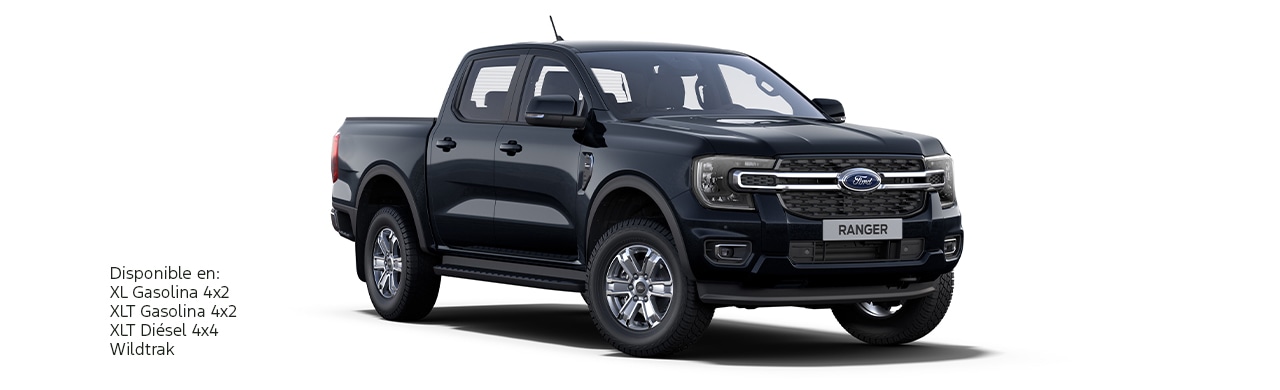 Ford Ranger 2025, Camioneta Pickup 4x4 de Gran Capacidad y Tecnología en Color Negro Obsidiana