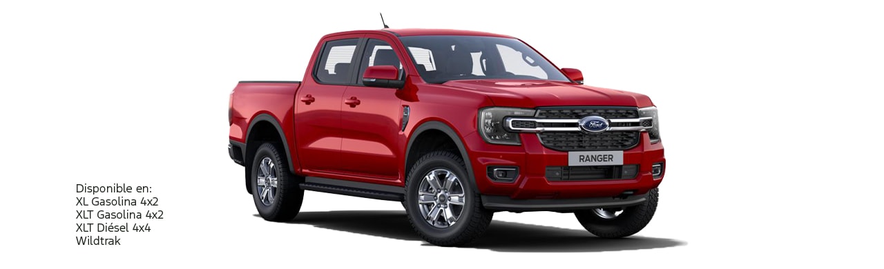 Ford Ranger 2025, Camioneta Pickup 4x4 de Gran Capacidad y Tecnología en Color Rojo Cereza