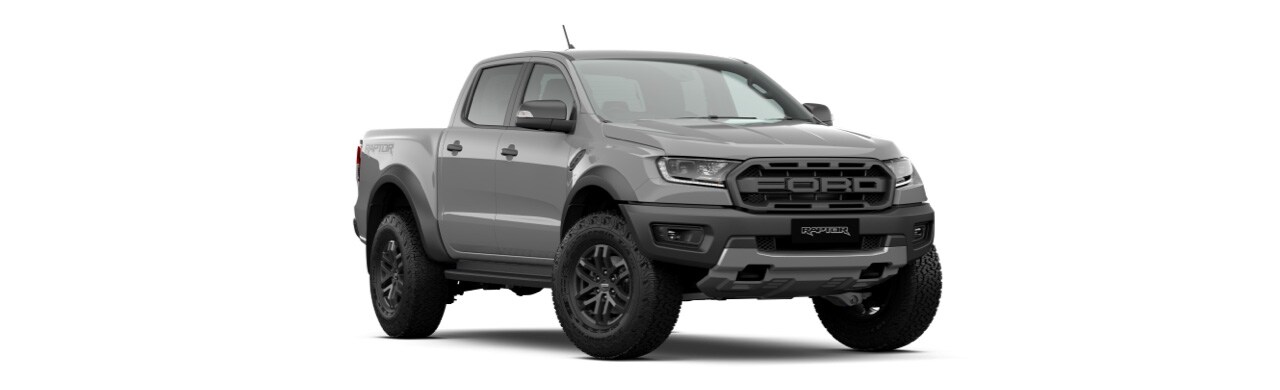 Camioneta Pickup Todoterreno Ford Ranger Raptor 2022 en Color Gris Conquer