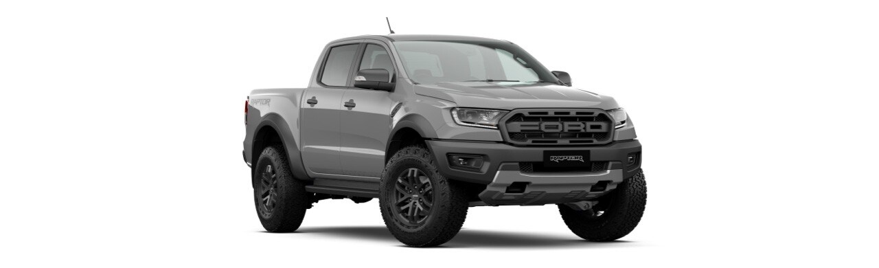 Camioneta Pickup Todoterreno Ford Ranger Raptor 2022 en Color Gris Conquer