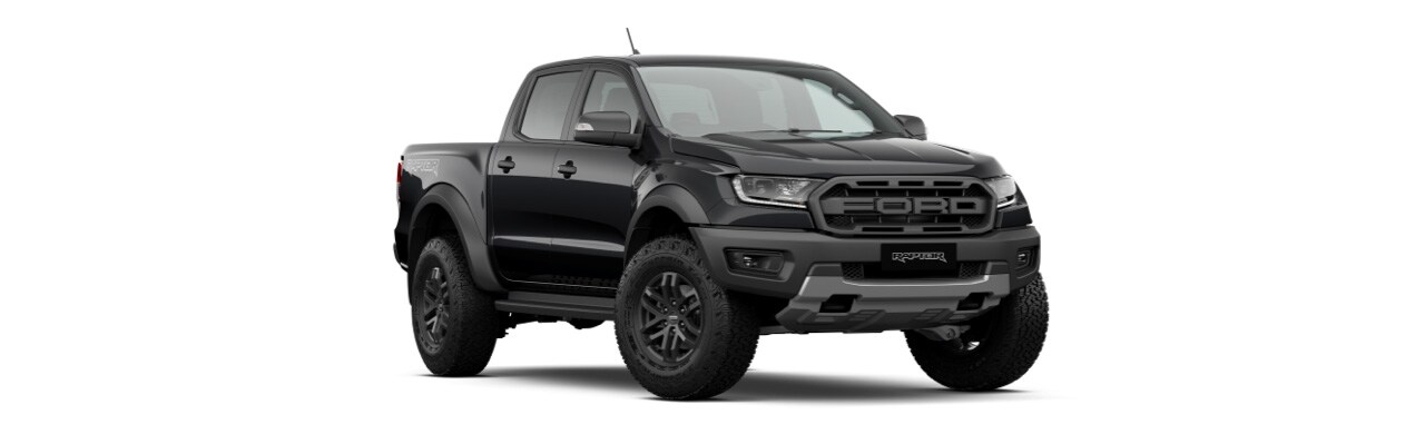 Camioneta Pickup Todoterreno Ford Ranger Raptor 2022 en Color Negro Obsidiana