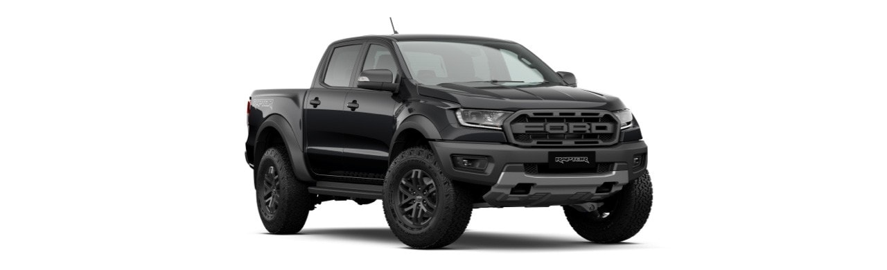 Camioneta Pickup Todoterreno Ford Ranger Raptor 2022 en Color Negro Obsidiana