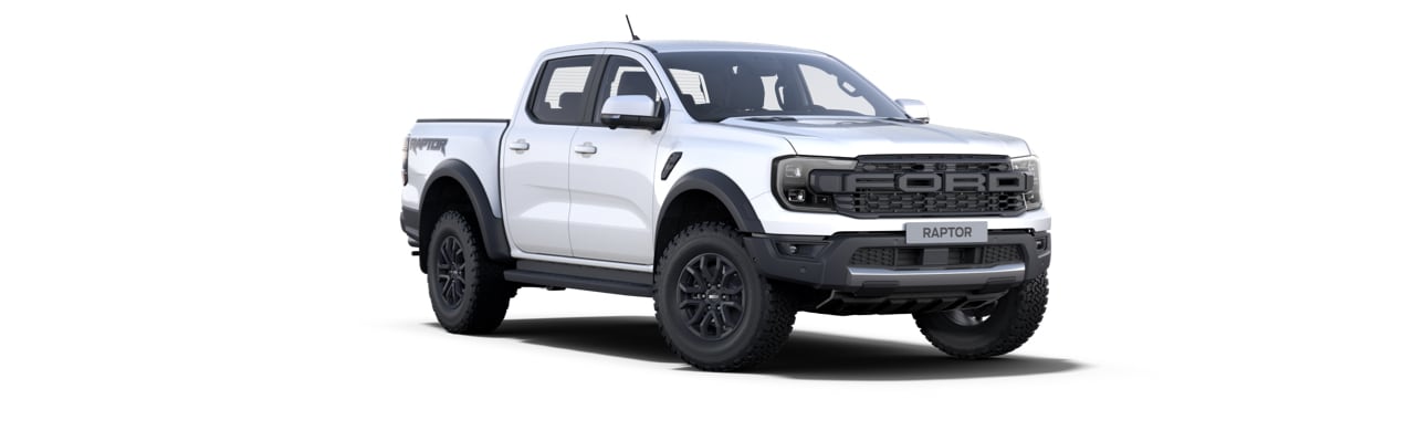 Camioneta Pickup Todoterreno Ford Ranger Raptor 2023 en Color Blanco Ártico