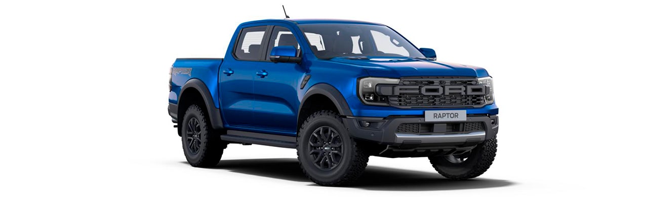 Ford Ranger Raptor 2025, Camioneta Pickup 4x4 de Gran Equipamiento Todoterreno Color Azul Relámpago