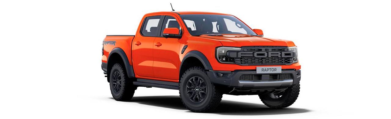 Ford Ranger Raptor 2025, Camioneta Pickup 4x4 de Gran Equipamiento Todoterreno Color Naranja Lava