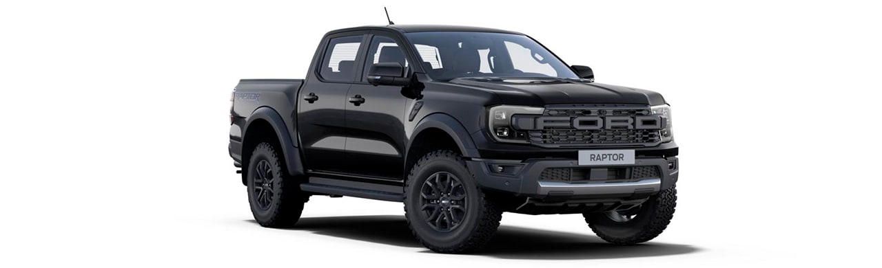 Ford Ranger Raptor 2025, Camioneta Pickup 4x4 de Gran Equipamiento Todoterreno Color Negro Ocaso