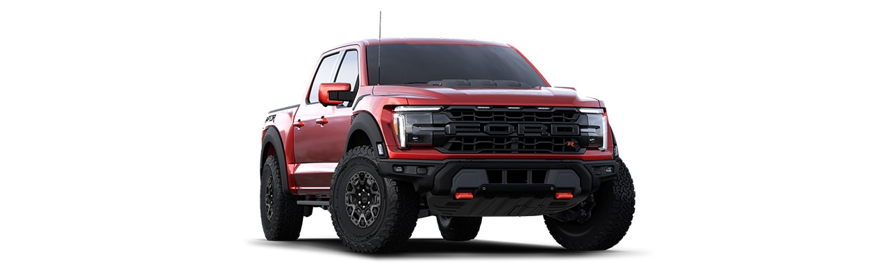 Ford Lobo Raptor 2025, Camioneta Pickup de Alto Rendimiento para Off-Road en Color Rojo Cereza