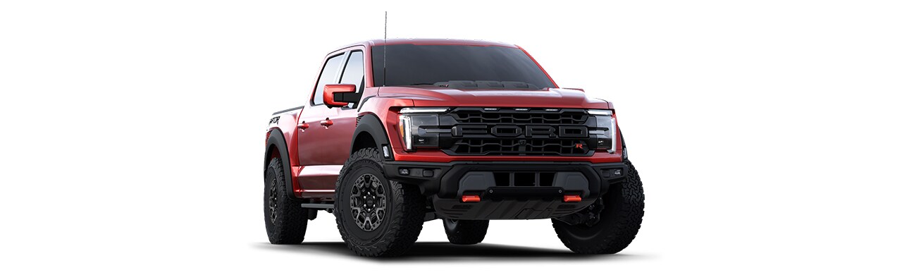 Ford Lobo Raptor 2025, Camioneta Pickup de Alto Rendimiento para Off-Road en Color Rojo Cereza