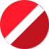 Rojo Rubí franjas blancas