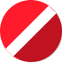 Rojo Rubí franjas blancas