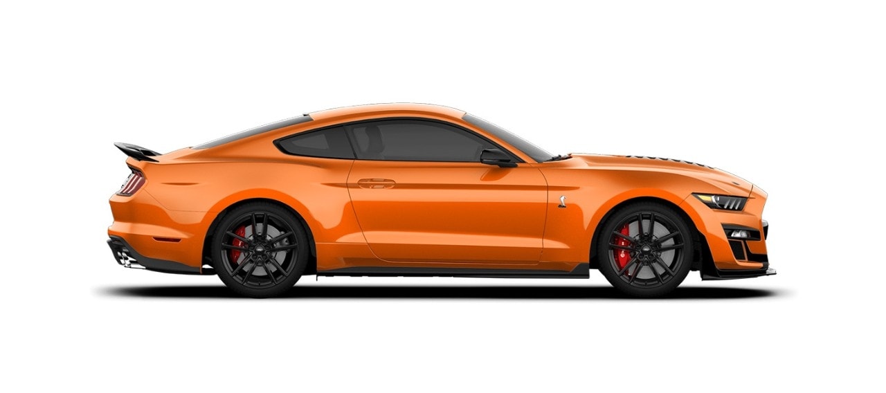 Mustang Shelby GT500 2021 el Deportivo Street Legal Más Potente de Ford en color Naranja Tornado