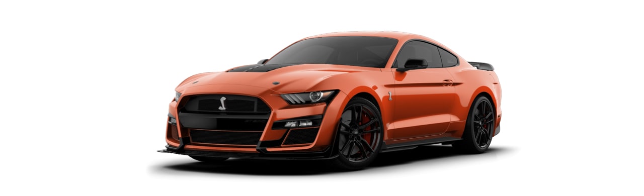 Mustang Shelby GT500 2022 el Deportivo Street Legal Más Potente de Ford en color Naranja Lava
