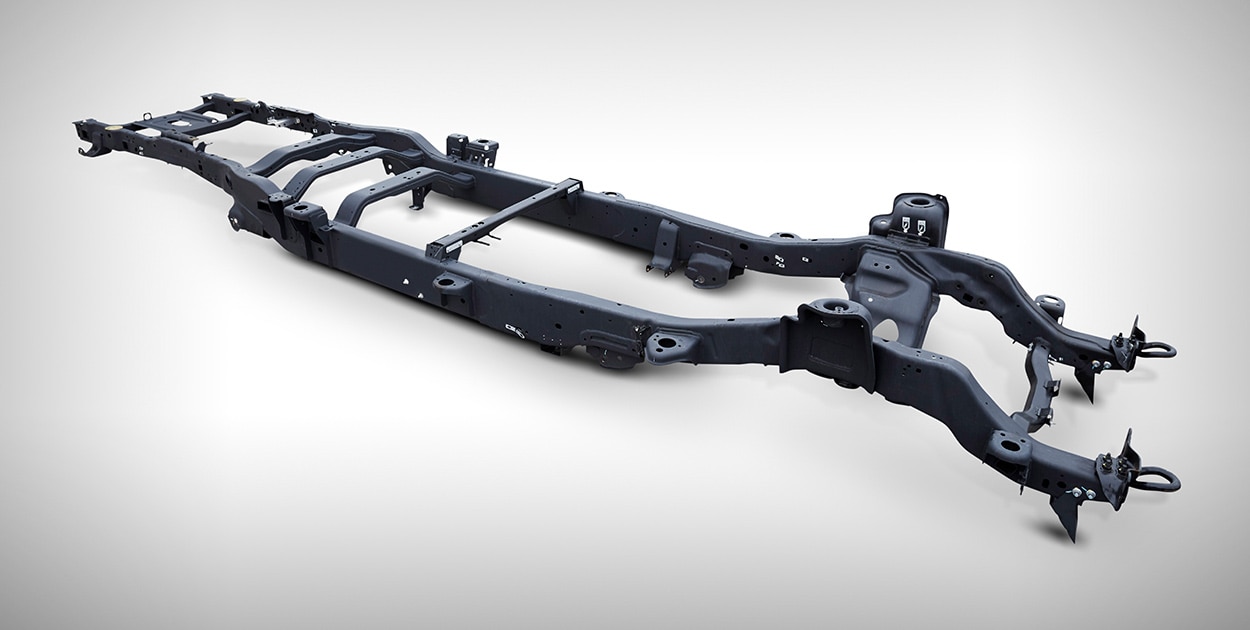Ford Super Duty Chasis 2020, está montado sobre un fuerte chasis de acero de alta resistencia