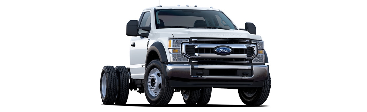 Ford Super Duty Chasis 2021, Versiones F350, F450 y F550 Disponible en color Blanco Oxford
