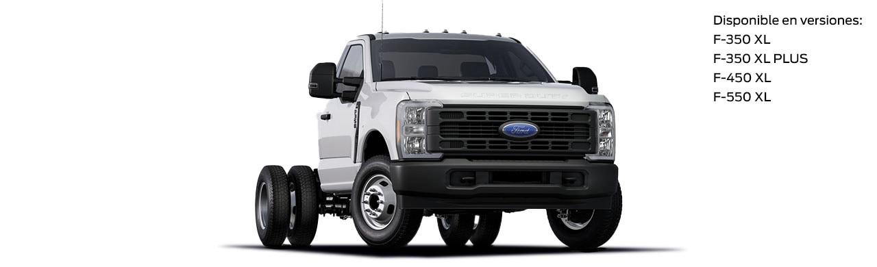 Ford Super Duty Chasis 2023, Versiones F350, F450 y F550 Disponible en color Blanco Oxford