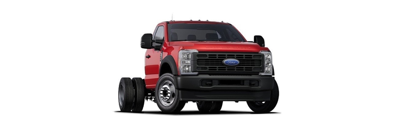 Ford Super Duty Chasis 2024, Versiones F350, F450 y F550 Disponible en color Rojo Racing