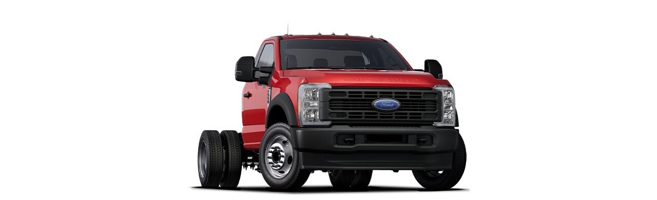 Ford Super Duty Chasis 2024, Versiones F350, F450 y F550 Disponible en color Rojo Racing