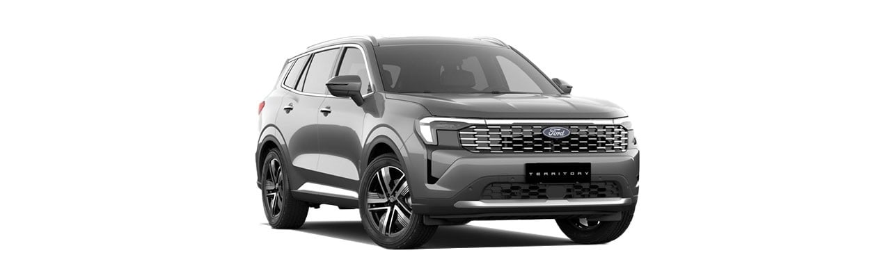 Ford Territory HEV 2026, Camioneta SUV Híbrida de Gran Equipamiento y Tecnología Color Gris Brillante