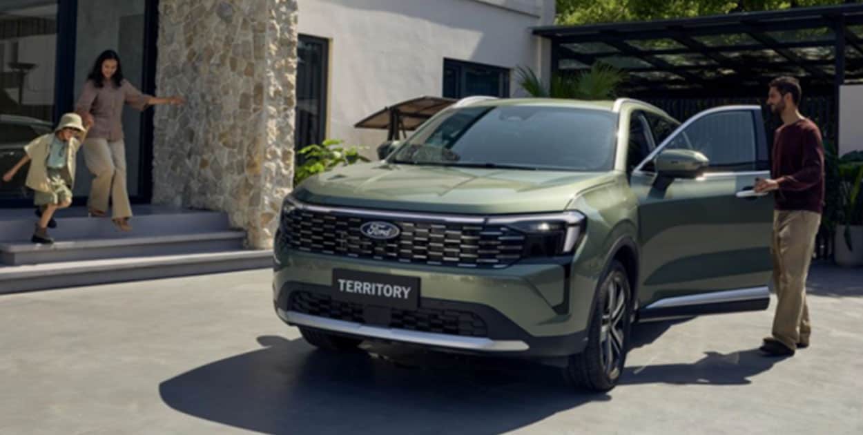 Renovado Diseño Exterior de Ford Territory Híbrida 2026, con nueva parrilla faros y fascia