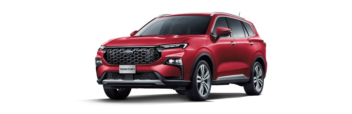 Ford Territory 2023 la Nueva Camioneta SUV de gran Comodidad y Tecnología en Color Rojo Rubí