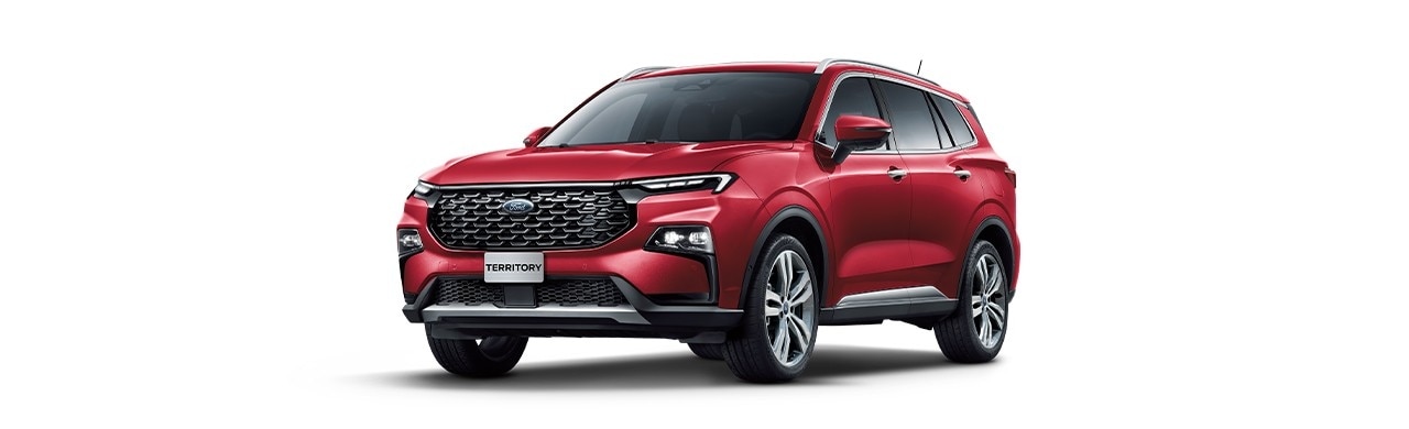 Ford Territory 2024 la Nueva Camioneta SUV de gran Comodidad y Tecnología en Color Rojo Rubí